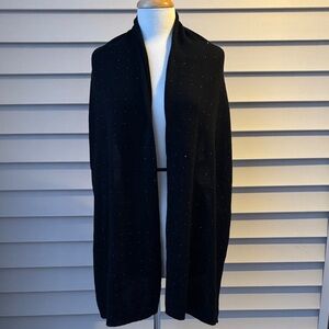 Kinross Cashmere Crystal Embellished Black Women's Shawl Scarf